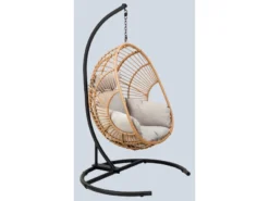 Auslauf ❤️ Jardini Hängesessel Marbella - 120/184/118 cm in schwarz ✔️