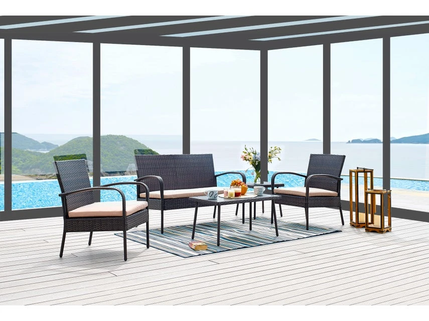 Coupon 👏 Coraggio Forma Loungegarnitur Rattan 3-teilig in grau 👍 4 Coupon 👏 Coraggio Forma Loungegarnitur Rattan 3-teilig in grau 👍 – Bild 2