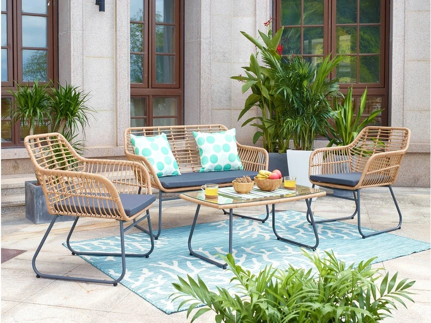 Großhandel 👏 Coraggio Forma Loungegarnitur Rattan 4-teilig in braun ✨ 10 Großhandel 👏 Coraggio Forma Loungegarnitur Rattan 4-teilig in braun ✨ – Bild 8