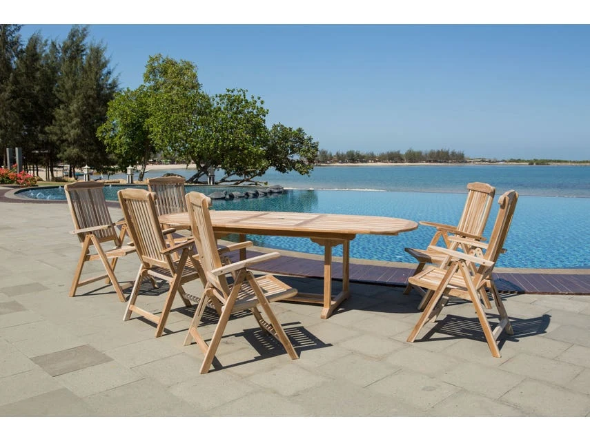 Besorgen 🔔 Coraggio Forma Gartentisch Teak - 100/75/180-240 cm in braun 🌟 4 Besorgen 🔔 Coraggio Forma Gartentisch Teak - 100/75/180-240 cm in braun 🌟 – Bild 2