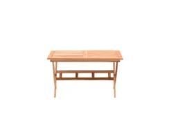 Bester Verkauf 💯 Coraggio Forma Gartentisch Teak - 135/75/85 cm in braun 🛒 -GARTENMÖBEL Verkäufe 11020018 02 frontal nebenbild