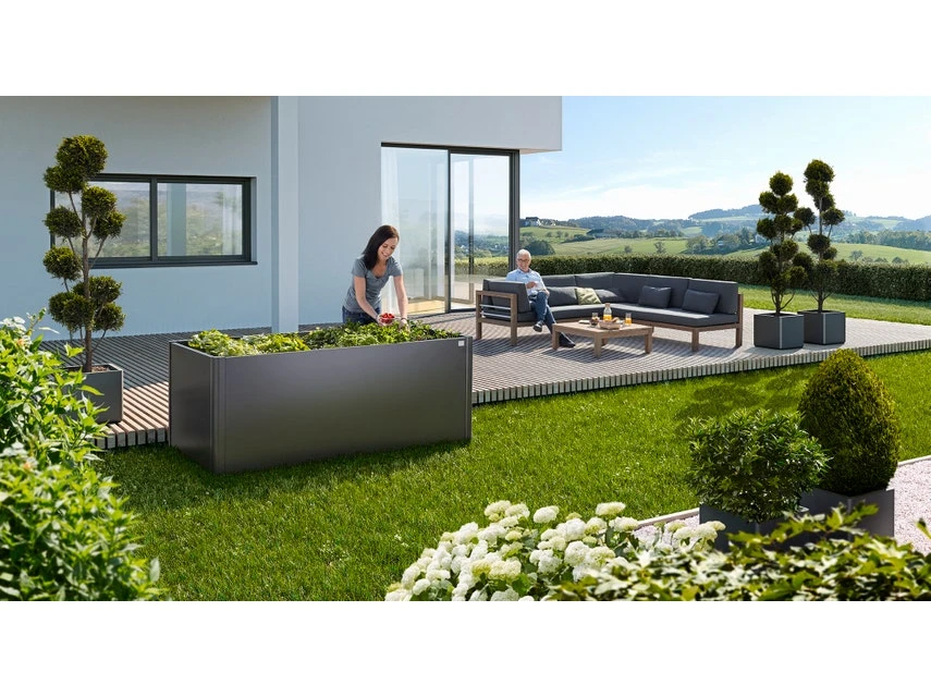 Bestpreis 👏 Hochbeet - 201/77/102 cm in dunkelgrau 🔔 5 Bestpreis 👏 Hochbeet - 201/77/102 cm in dunkelgrau 🔔 – Bild 3