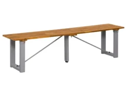 Besorgen 😉 Gartenbank Metall/Holz - 170/42/33,5 cm in braun 🛒