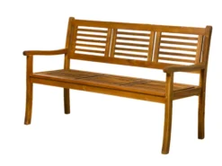 Großhandel 🧨 Gartenbank Akazie - 150/92/68 cm in braun 👏 -GARTENMÖBEL Verkäufe 25017957 freisteller schraeg 03
