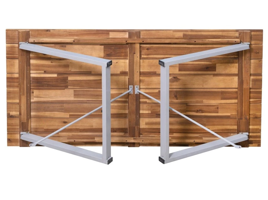 Angebote 😉 Gartenmöbel-Set Holz/Metall 3-teilig in braun 🌟 6 Angebote 😉 Gartenmöbel-Set Holz/Metall 3-teilig in braun 🌟 – Bild 4