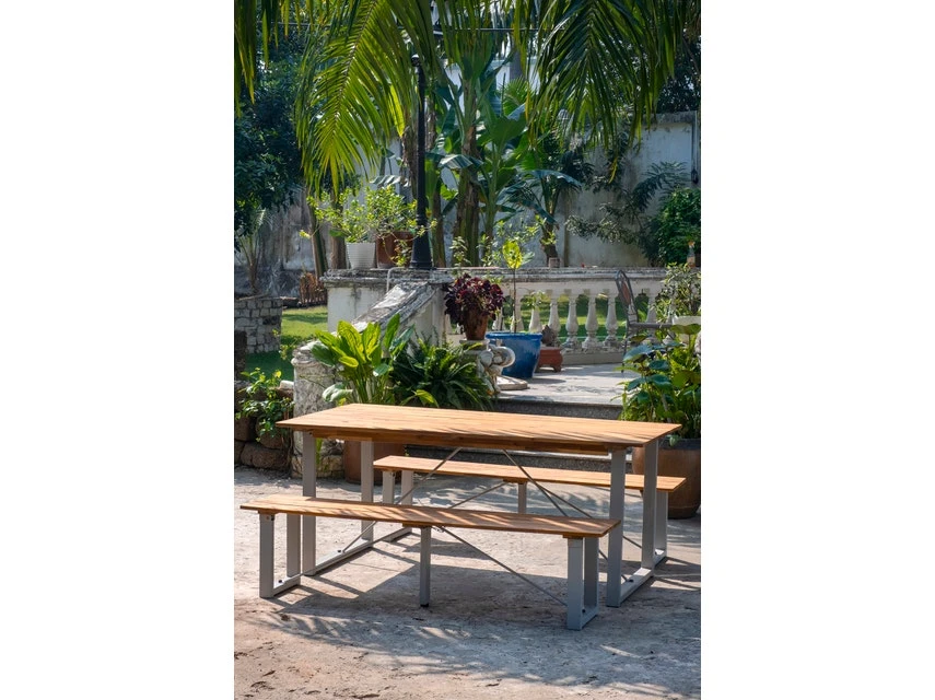 Angebote 😉 Gartenmöbel-Set Holz/Metall 3-teilig in braun 🌟 5 Angebote 😉 Gartenmöbel-Set Holz/Metall 3-teilig in braun 🌟 – Bild 3