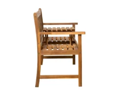 Auslauf 🔔 Gartenbank Akazie - 157/90/60 cm in braun ✨ -GARTENMÖBEL Verkäufe 25018129 freisteller funktion 03