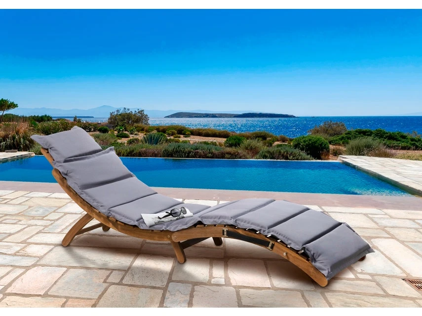 Bester Verkauf 👏 Gartenliege - 186/54/56 cm in braun 🤩 4 Bester Verkauf 👏 Gartenliege - 186/54/56 cm in braun 🤩 – Bild 2