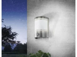 Schlussverkauf ✨ Außenwandleuchte Cerno - 14/19/5 cm in silberfarben 👍 -GARTENMÖBEL Verkäufe 30192 19049974 ambient 0001