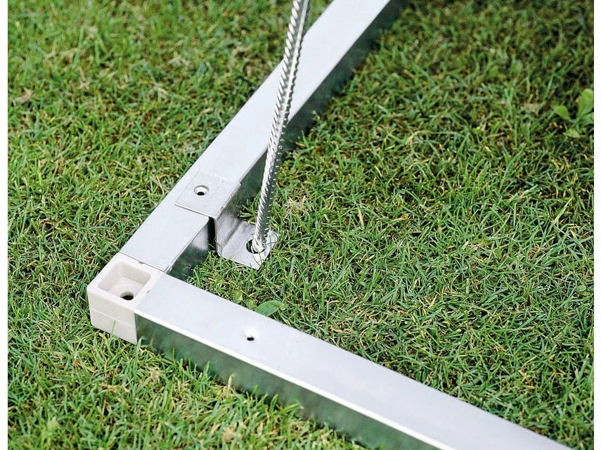 Auslauf 🛒 Bodenrahmen zu Geräteschrank 150 - 150/4/78 cm in silberfarben 💯 3 Auslauf 🛒 Bodenrahmen zu Geräteschrank 150 - 150/4/78 cm in silberfarben 💯