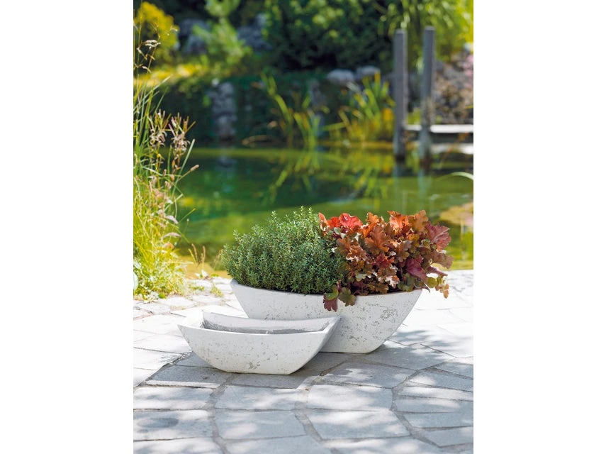 Bestpreis 💯 Jardini Blumentopf Crack Cim - 50/18/23 cm in weiß 🛒 4 Bestpreis 💯 Jardini Blumentopf Crack Cim - 50/18/23 cm in weiß 🛒 – Bild 2