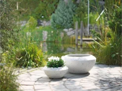 Brandneu ❤️ Jardini Blumentopf Crack Cim - 18/37 cm in weiß 🧨 -GARTENMÖBEL Verkäufe 5126403 0391971 20397487 1