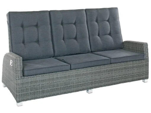 Bestpreis ❤️ Jardini Loungesofa Barcelona 3-Sitzer - 210/108/90 cm in grau 🌟 -GARTENMÖBEL Verkäufe 5521199 0439940 1 22118500