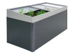 Schlussverkauf 😍 Frühbeet-Aufsatz für Hochbeet in grau ⌛