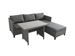 Bestes Angebot 🔔 Jardini Gartenmöbel-Set Dayton 3-teilig in grau 🔥 -GARTENMÖBEL Verkäufe 6163038 0500297 23263205