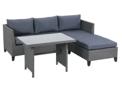 Bestes Angebot 🔔 Jardini Gartenmöbel-Set Dayton 3-teilig in grau 🔥