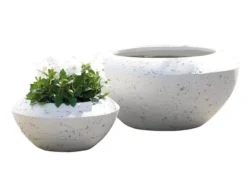 Brandneu ❤️ Jardini Blumentopf Crack Cim - 18/37 cm in weiß 🧨 -GARTENMÖBEL Verkäufe 6245433 0391971 fr 20397487 1