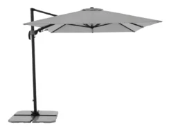 Neu 🎉 Doppler Sonnenschirm Spirit Black - 300/250 cm in grau 🛒