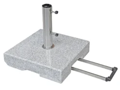 Coupon 🔔 Jardini Schirmständer Granit - 45/8/45 cm in grau ❤️