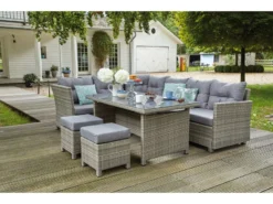 Schlussverkauf 🔔 Jardini Gartenmöbel-Set Amrum 5-teilig in grau ❤️ -GARTENMÖBEL Verkäufe 6361367 0541083 1 23717236