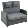 Rabatt 🧨 Jardini Loungesofa Linosa 2-Sitzer - 117/103/78 cm in grau 💯 -GARTENMÖBEL Verkäufe 6361453 0541156 1 23762463