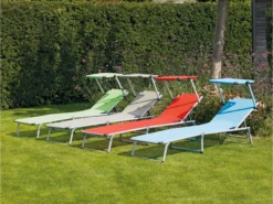 Brandneu 👍 Jardini Sonnenliege Bermuda - 57/25/188 cm in hellgrau ✔️ -GARTENMÖBEL Verkäufe 6362935 0541896 1 23761465