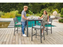 Aktion ⭐ Jardini Barsessel Graciosa - 55/108/58 cm in grau ✨ -GARTENMÖBEL Verkäufe 6363226 0542041 4 23755814 4