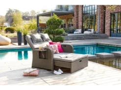 Rabatt 🧨 Jardini Loungesofa Linosa 2-Sitzer - 117/103/78 cm in grau 💯 -GARTENMÖBEL Verkäufe 6363400 0542105 1 23762463