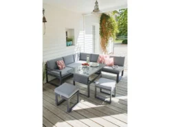 Angebote ⭐ Jardini Gartenmöbel-Set Lina 5-teilig in dunkelgrau ✨ -GARTENMÖBEL Verkäufe 6363421 0542124 3 23763693