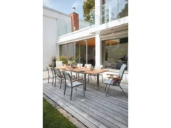 Aktion 😍 Jardini Stapelstuhl Sylt - 58/88/59 cm in hellgrau 🛒 -GARTENMÖBEL Verkäufe 6363428 0542133 1 23765780