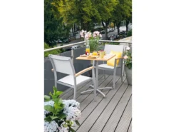 Aktion 😍 Jardini Stapelstuhl Sylt - 58/88/59 cm in hellgrau 🛒 -GARTENMÖBEL Verkäufe 6363433 0542133 6 23765780