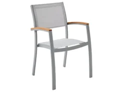 Aktion 😍 Jardini Stapelstuhl Sylt - 58/88/59 cm in hellgrau 🛒