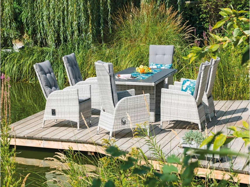 Brandneu ❤️ Jardini Gartenstuhl London - 65/112/62 cm in grau ⭐ 4 Brandneu ❤️ Jardini Gartenstuhl London - 65/112/62 cm in grau ⭐ – Bild 2