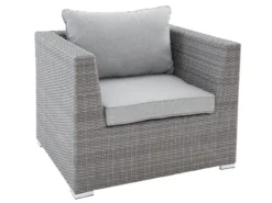 Budget 🤩 Jardini Loungefauteuil Rügen - 102/75/84 cm in grau 💯