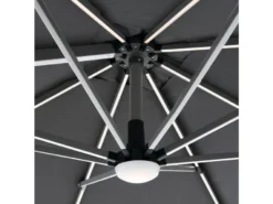 Aktion 🎁 Jardini Sonnenschirm Sunlight - 250/260/250 cm in dunkelgrau ⌛ -GARTENMÖBEL Verkäufe 6371795 0545131 1 23895800