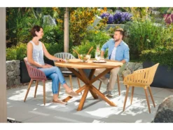 Neu 🔔 Jardini Gartentisch Siena - 120/75/120 cm in braun 😍 -GARTENMÖBEL Verkäufe 6536684 0572904 2 23776216