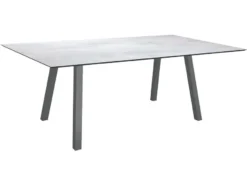 Billig ✔️ Gartentisch Kari - 180/75/100 cm in grau 🔔