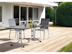 Großhandel 🔔 Stapelstuhl Meran - 61/98/57 cm in grau 💯 -GARTENMÖBEL Verkäufe 6538933 0573497 6 24370497