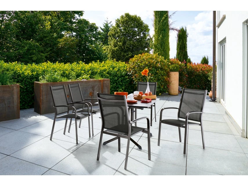 Brandneu 💯 Stapelstuhl Meran - 61/98/57 cm in grau ⌛ 4 Brandneu 💯 Stapelstuhl Meran - 61/98/57 cm in grau ⌛ – Bild 2