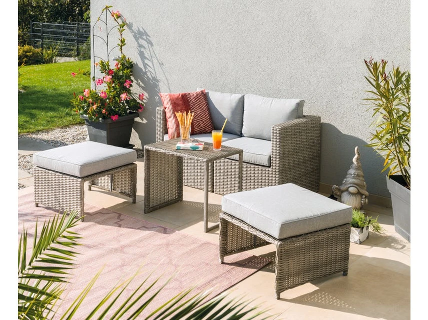 Am billigsten 🔔 Jardini Loungegarnitur Honolulu 5-teilig in grau 😉 4 Am billigsten 🔔 Jardini Loungegarnitur Honolulu 5-teilig in grau 😉 – Bild 2