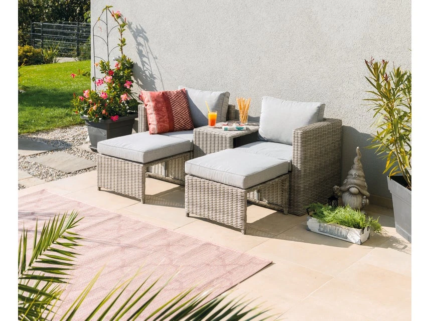 Am billigsten 🔔 Jardini Loungegarnitur Honolulu 5-teilig in grau 😉 5 Am billigsten 🔔 Jardini Loungegarnitur Honolulu 5-teilig in grau 😉 – Bild 3