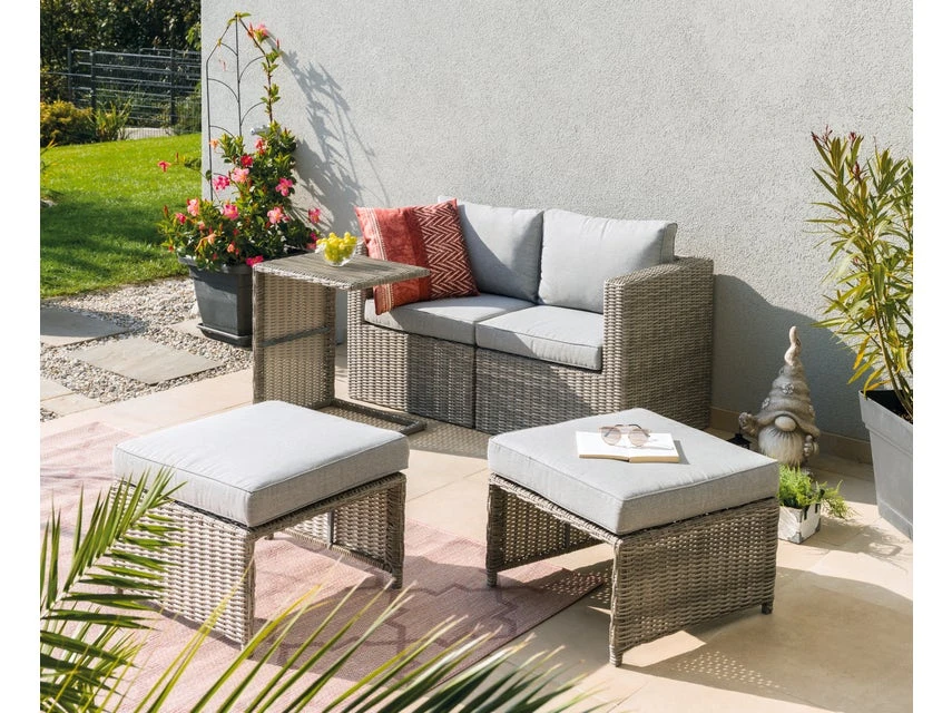 Am billigsten 🔔 Jardini Loungegarnitur Honolulu 5-teilig in grau 😉 6 Am billigsten 🔔 Jardini Loungegarnitur Honolulu 5-teilig in grau 😉 – Bild 4