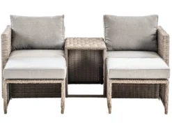 Am billigsten 🔔 Jardini Loungegarnitur Honolulu 5-teilig in grau 😉