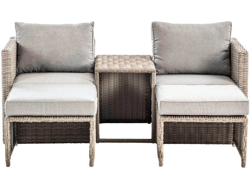 Am billigsten 🔔 Jardini Loungegarnitur Honolulu 5-teilig in grau 😉 3 Am billigsten 🔔 Jardini Loungegarnitur Honolulu 5-teilig in grau 😉