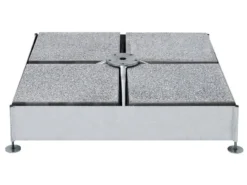 Rabatt 💯 Schirmständer Plattenset für Sockel M4 - 40/4/40 cm in grau 🔥