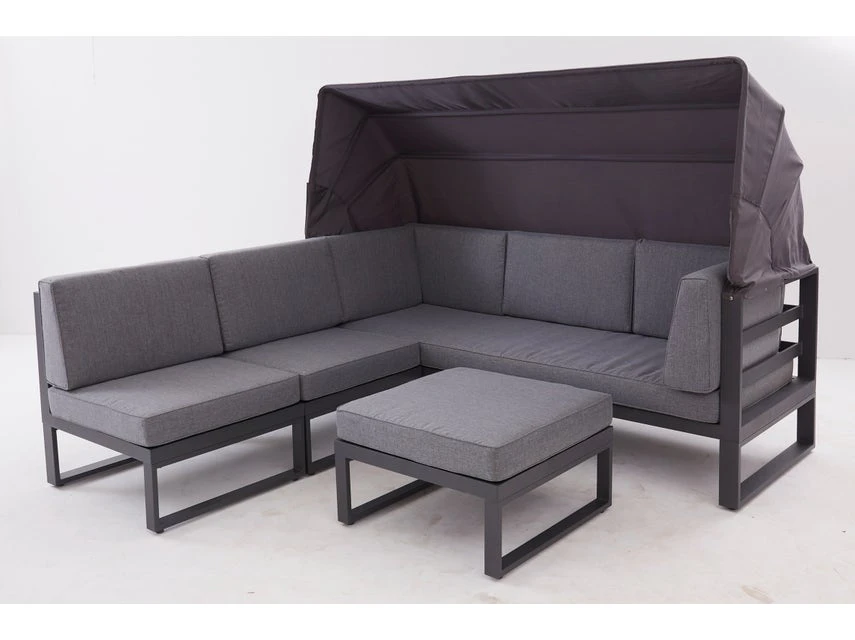 Aktion â Jardini Loungegarnitur Long Island II 4-teilig in grau đ€© 7 Aktion â Jardini Loungegarnitur Long Island II 4-teilig in grau đ€© â Bild 5