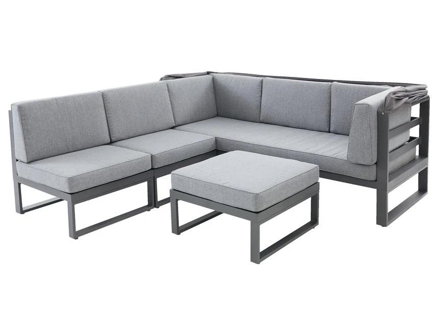 Aktion â Jardini Loungegarnitur Long Island II 4-teilig in grau đ€© 3 Aktion â Jardini Loungegarnitur Long Island II 4-teilig in grau đ€©