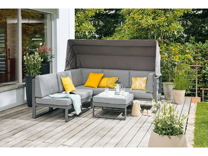 Aktion â Jardini Loungegarnitur Long Island II 4-teilig in grau đ€© 4 Aktion â Jardini Loungegarnitur Long Island II 4-teilig in grau đ€© â Bild 2