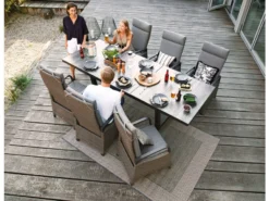 Schlussverkauf 👍 Jardini Gartenhocker Komido - 62/49/48 cm in grau ⌛ -GARTENMÖBEL Verkäufe 6544960 0576055 3 24245070