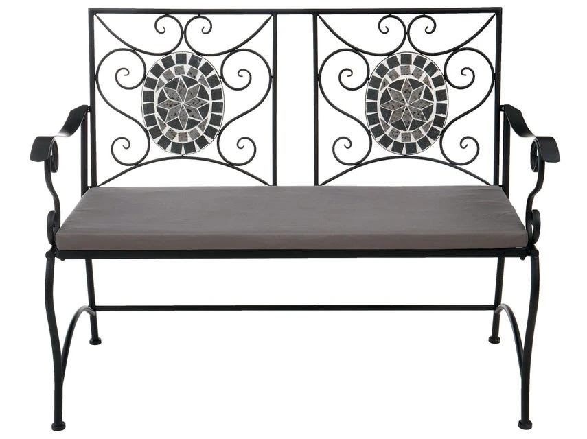 Bester Verkauf ✨ Jardini Gartenbank Rosi - 116/90/56 cm in schwarz ⌛ 3 Bester Verkauf ✨ Jardini Gartenbank Rosi - 116/90/56 cm in schwarz ⌛